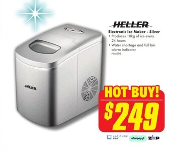 The Good Guys Heller - Electronic Ice Maker - Silver offer