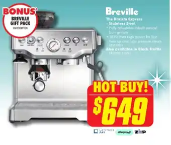 The Good Guys Breville - The Barista Express - Stainless Steel offer