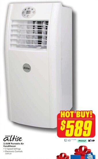 Omega Altise - 2.6kW Portable Air Conditioner