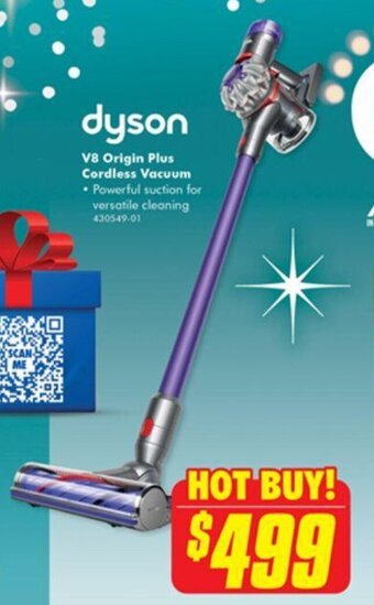 The Good Guys Dyson V8 Origin Plus Cordless Vacuum offer