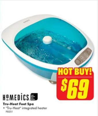 The Good Guys Homedics Tru-Heat Foot Spa offer