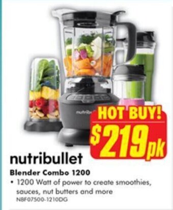 The Good Guys Nutribullet - Blender Combo 1200 offer
