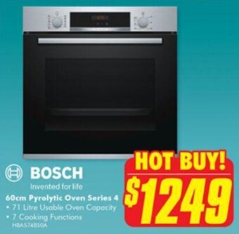 The Good Guys Bosch 60cm Pyrolytic Oven Series 4 offer