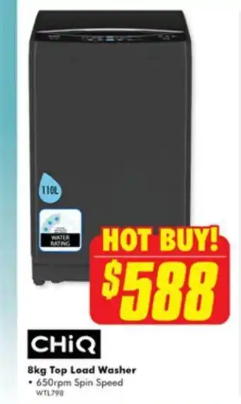 The Good Guys Chiq 8kg Top Lead Washer offer