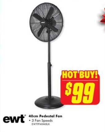 The Good Guys EWT 40cm Pedestal Fan offer
