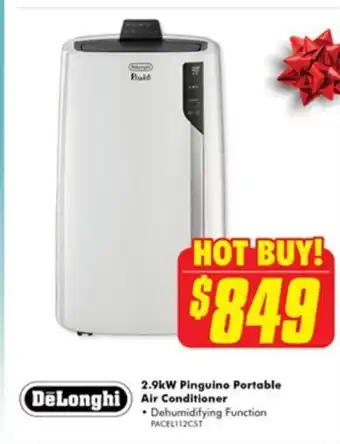 DeLonghi 2.9kW Pinguino Portable Air Conditioner