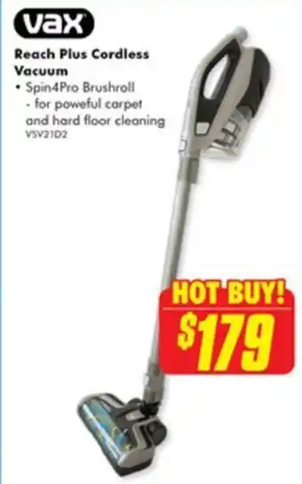 The Good Guys VAX - Reach Plus Cordless Vacuum offer