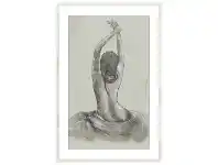 LivingStyles "Stretching Lady" Framed Canvas Wall Art, 120cm offer