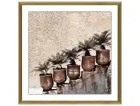 LivingStyles "Potted Steps" Framed Canvas Wall Art, 100cm offer