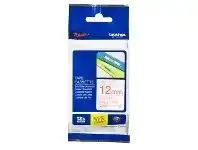 Officeworks Brother TZe-232 Laminated Tape 12mm x 8m Red on White offer