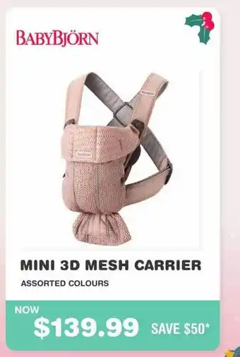 Mini 3d mesh carrier babybjörn