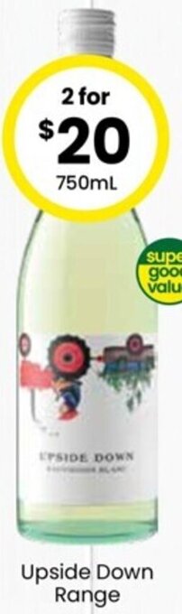 The Bottle O Upside Down Range 750ml offer