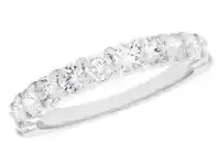 Grahams Jewellers 18ct White Gold Ring with 1 Carat of Brilliant Cut Claw Set Diamonds offer