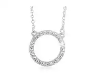 Grahams Jewellers Sterling Silver Zirconia Circle of Life Pendant offer