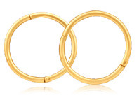 Grahams Jewellers 9ct Yellow Gold Hoop 10mm Sleeper Earrings offer