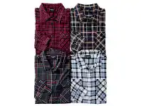 Bronson Basic Printed Flannelette Shirts