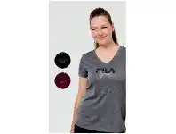 Harris Scarfe Fila Women’s Andrea V Neck Short Sleeve Tee offer