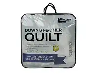 Killarney Linen 80% White Duck Down & 20% Feather Quilt