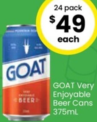 Goat Very Enjoyable Beer Cans 375ml