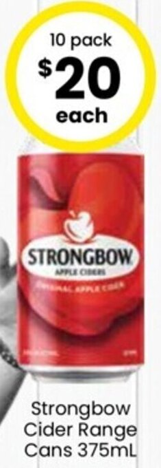 Strongbow Cider Range Cans 375ml