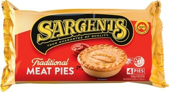 IGA Sargents Pies 4 Pack Selected Varieties offer