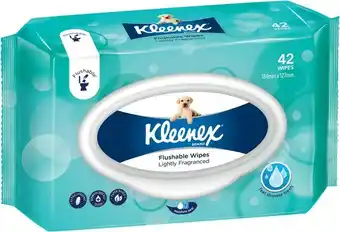 IGA Kleenex Fragrance Free or Lightly Fragranced Flushable Wipes 42 Pack offer