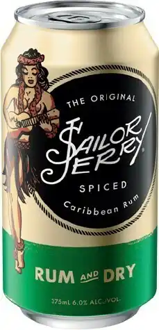 IGA Sailor Jerry Spiced Rum 6% Varieties 4 Pack offer