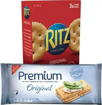 IGA Nabisco Premium or Ritz Crackers 300g Selected Varieties offer