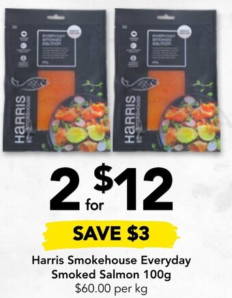 Harris Smokehouse Everyday Smoked Salmon 100g