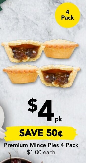 Drakes Premium Mince Pies 4 Pack offer