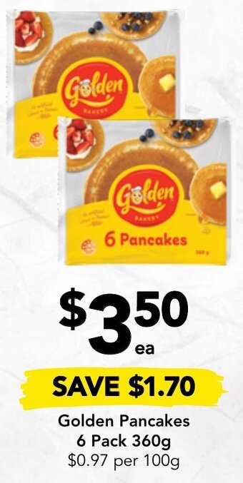 Drakes Golden Pancakes 6 Pack 360g offer
