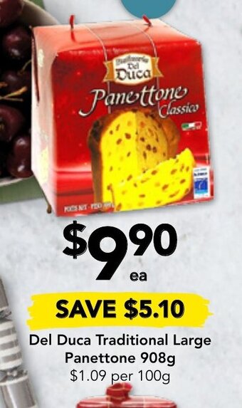 Drakes Del Duca Traditional Large Panettone 908g offer