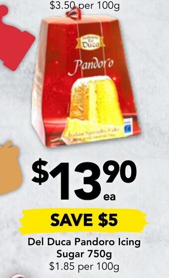 Del Duca Pandoro Icing Sugar 750g