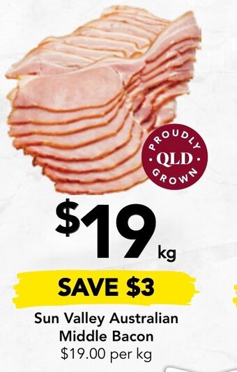 Drakes Sun Valley Australian Middle Bacon offer