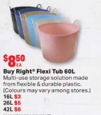 Buy Right Flexi Tub 60L