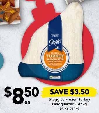 Drakes Steggles Frozen Turkey Hindquarter 1.45kg offer