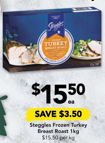 Drakes Steggles Frozen Turkey Breast Roast 1kg offer