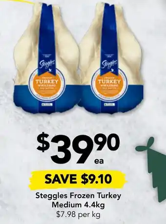 Drakes Steggles Frozen Turkey Medium 4.4kg offer