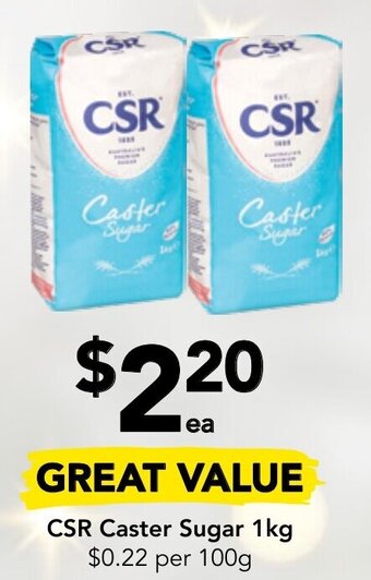 Drakes CSR Caster Sugar 1kg offer