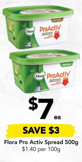 Drakes Flora Pro Activ Spread 500g offer