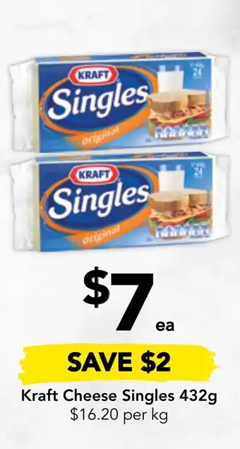 Drakes Kraft Cheese Singles 432g offer