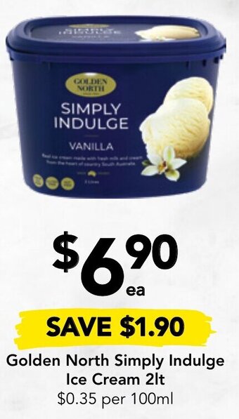 Drakes Golden North Simply Indulge Ice Cream 2lt offer