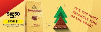 Drakes Toblerone Gift Pouch 120g offer