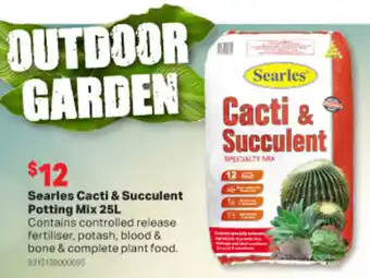 Searless Cacti & Succulent Potting Mix 25L