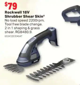 Home Timber & Hardware Rockwell 18V Shrubber Shear Skin offer
