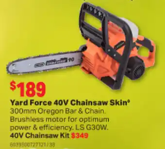 Yard Force 40V Chainsaw Skin