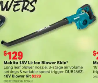 Home Timber & Hardware Makita 18V Li-ion Blower Skin offer