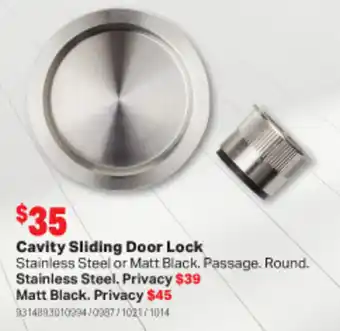 Cavity Sliding Door Lock