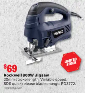 Home Timber & Hardware Rockwell 800W Jigsaw offer