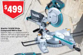 Home Timber & Hardware Makita 1430W Slide Compound Mitre Saw 260mm offer